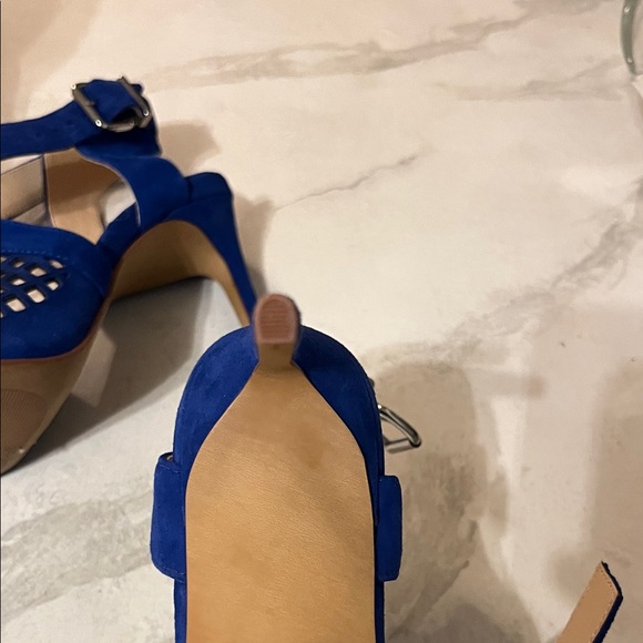Vince Camuto Royal Blue Heeled Sandals - Picture 8 of 11